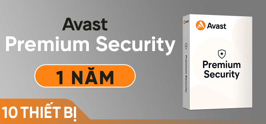 Code kích hoạt Avast Premium Security (1 năm - 10 thiết bị)